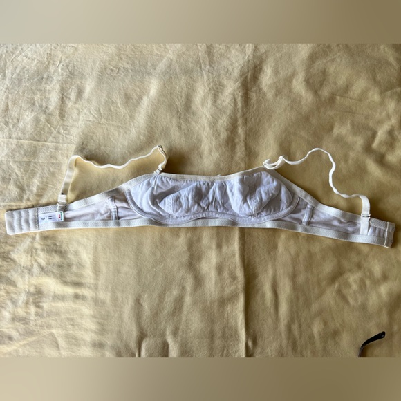 Young Girls Cotton Wirefree Bralette, Printed with Hooks - Yellow 32A - Picture 4 of 4